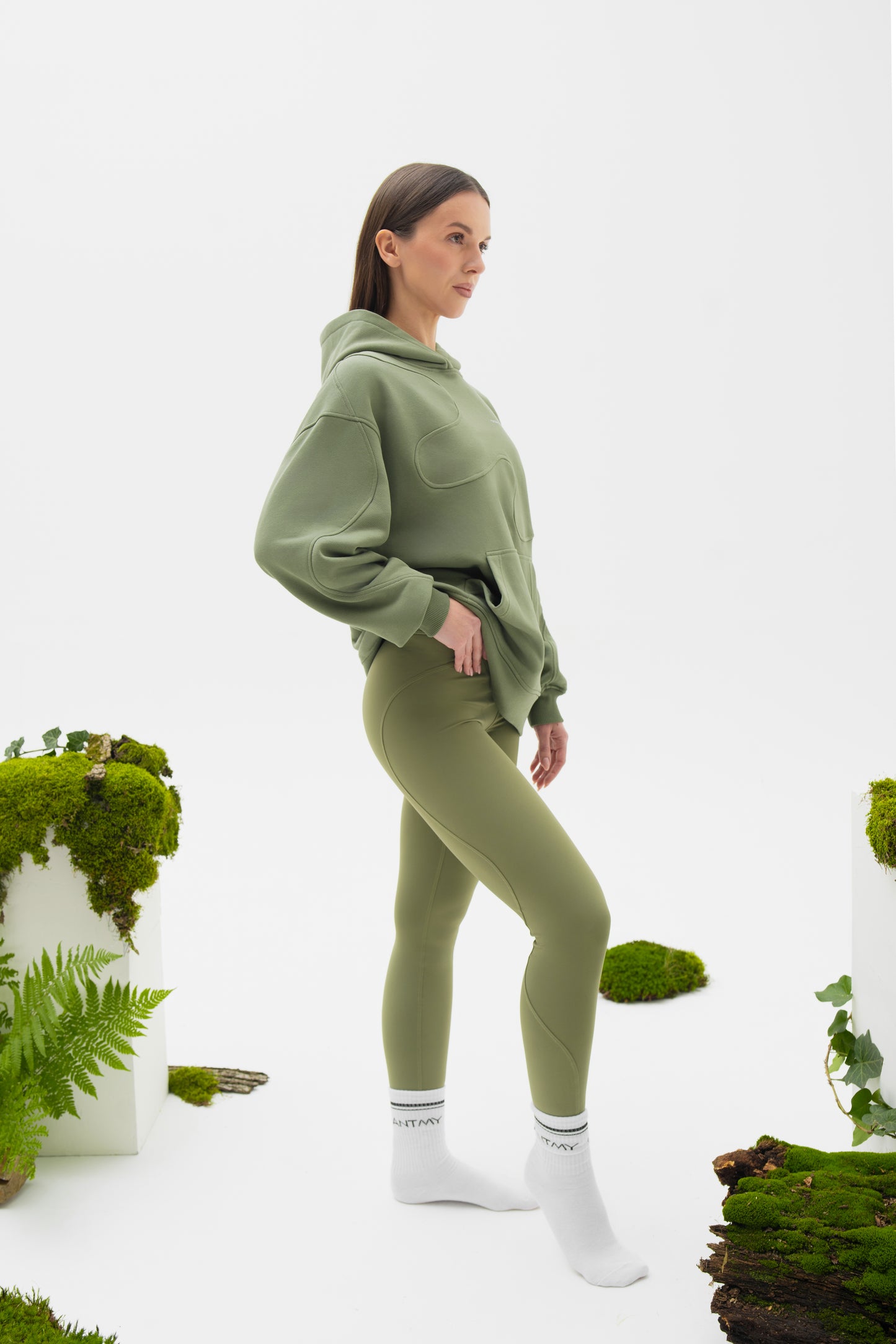 Mikina ESSENCE Khaki