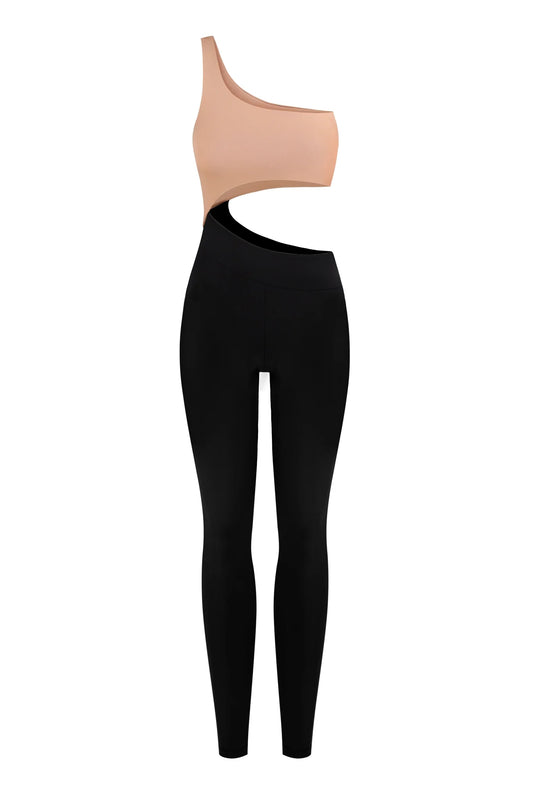 Jumpsuit Picasso Black/Coffee