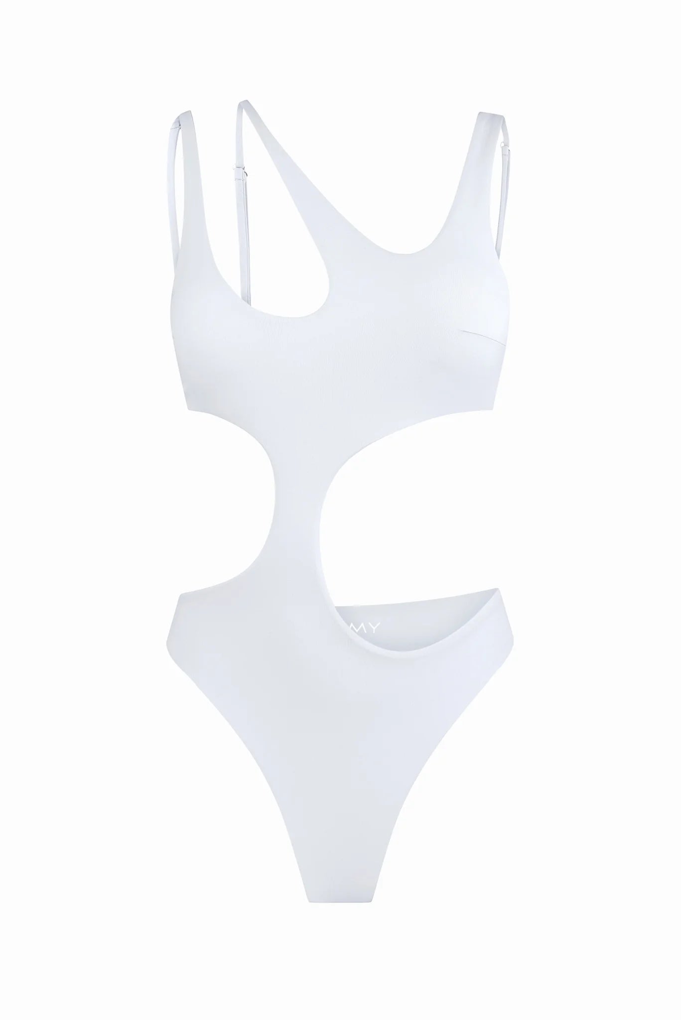 Сut-out swimsuit Flux White