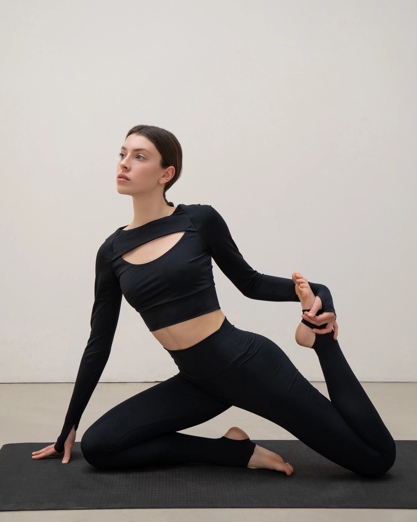 Нigh-waisted leggings Brown