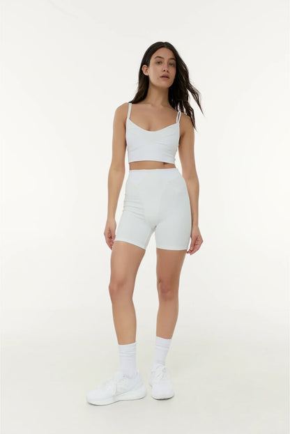 Short bike shorts Flux White