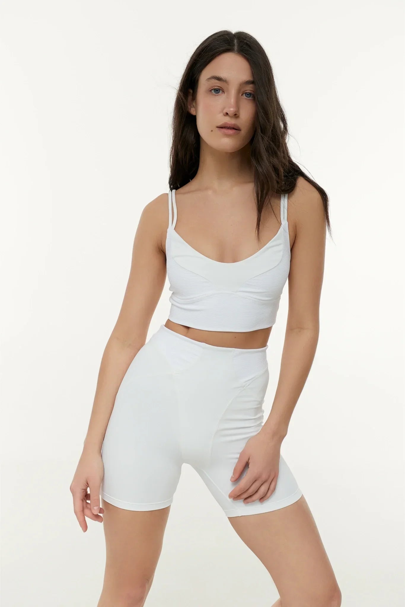 Short bike shorts Flux White