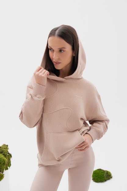 Hoodie ESSENCE Khaki