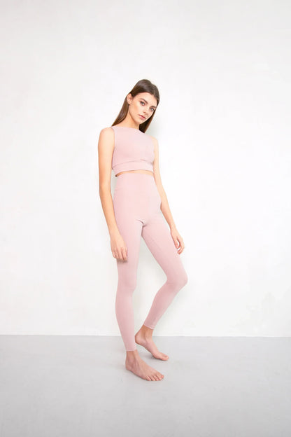 Нigh-waisted leggings Powder